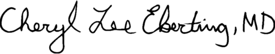 Cheryl Lee Eberting Signature